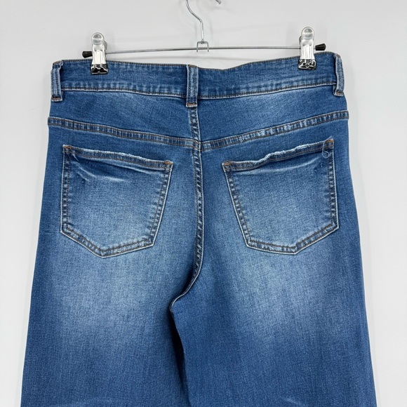 Universal Standard Bae Boyfriend Crop Jeans Color Princeton Blue Size 4 - Picture 10 of 12